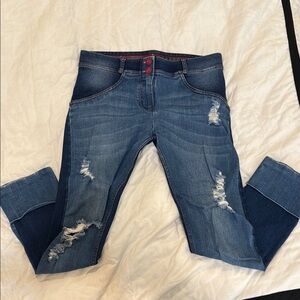 Freddy Michiko Koshino Destroyed 7/8 Jeans 💙